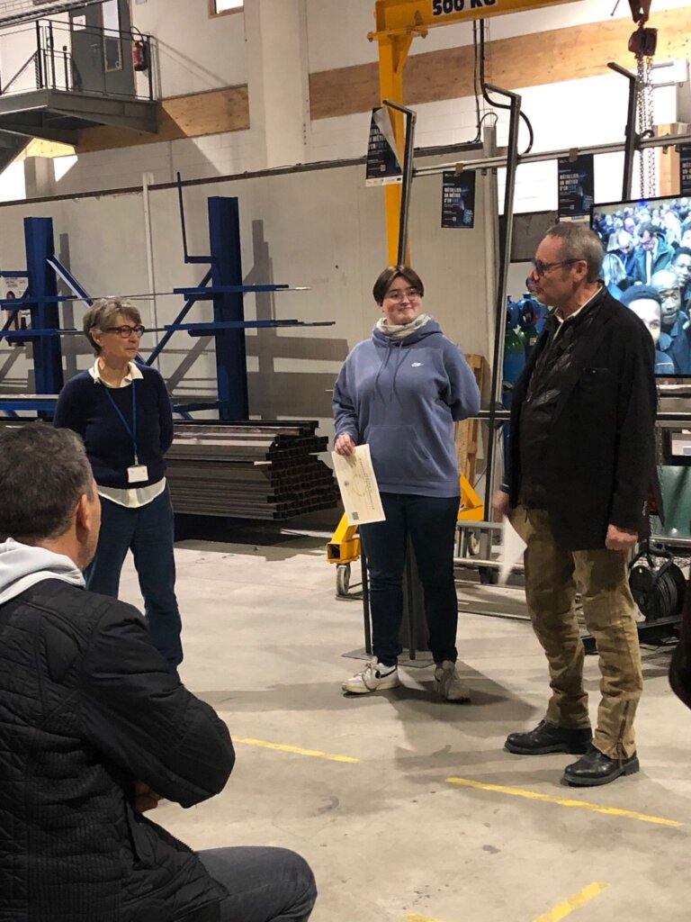 Katell, notre jeune métallière fraîchement diplômée.